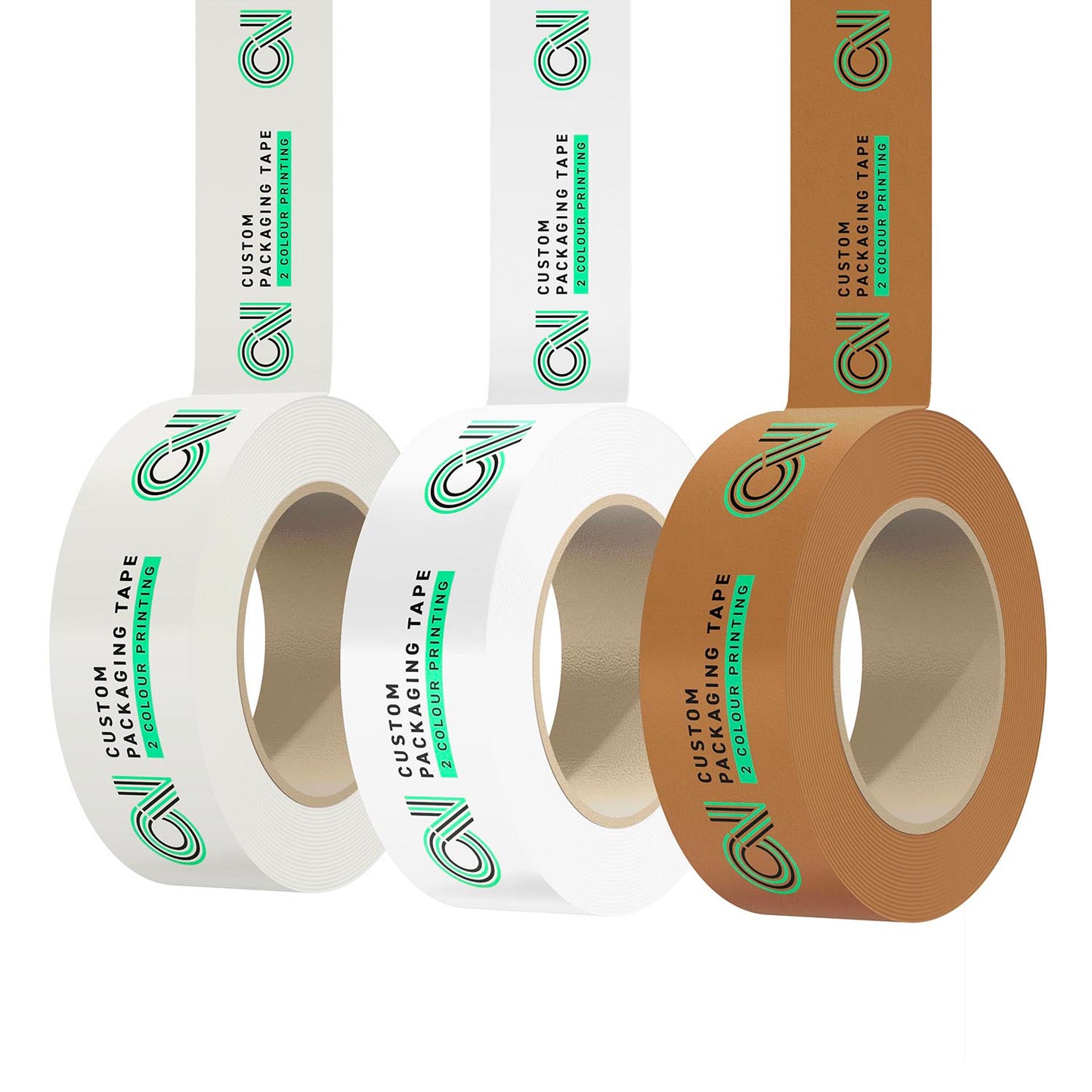 Custom packaging tape rolls 2 colour