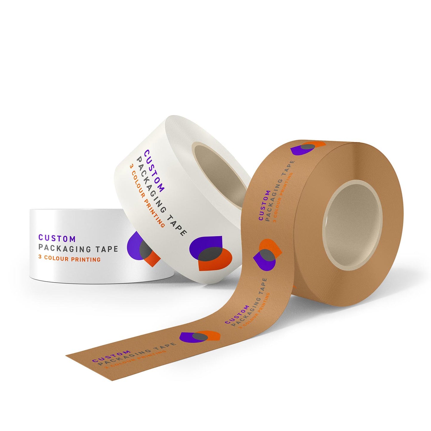 Custom packaging tape 3 colour