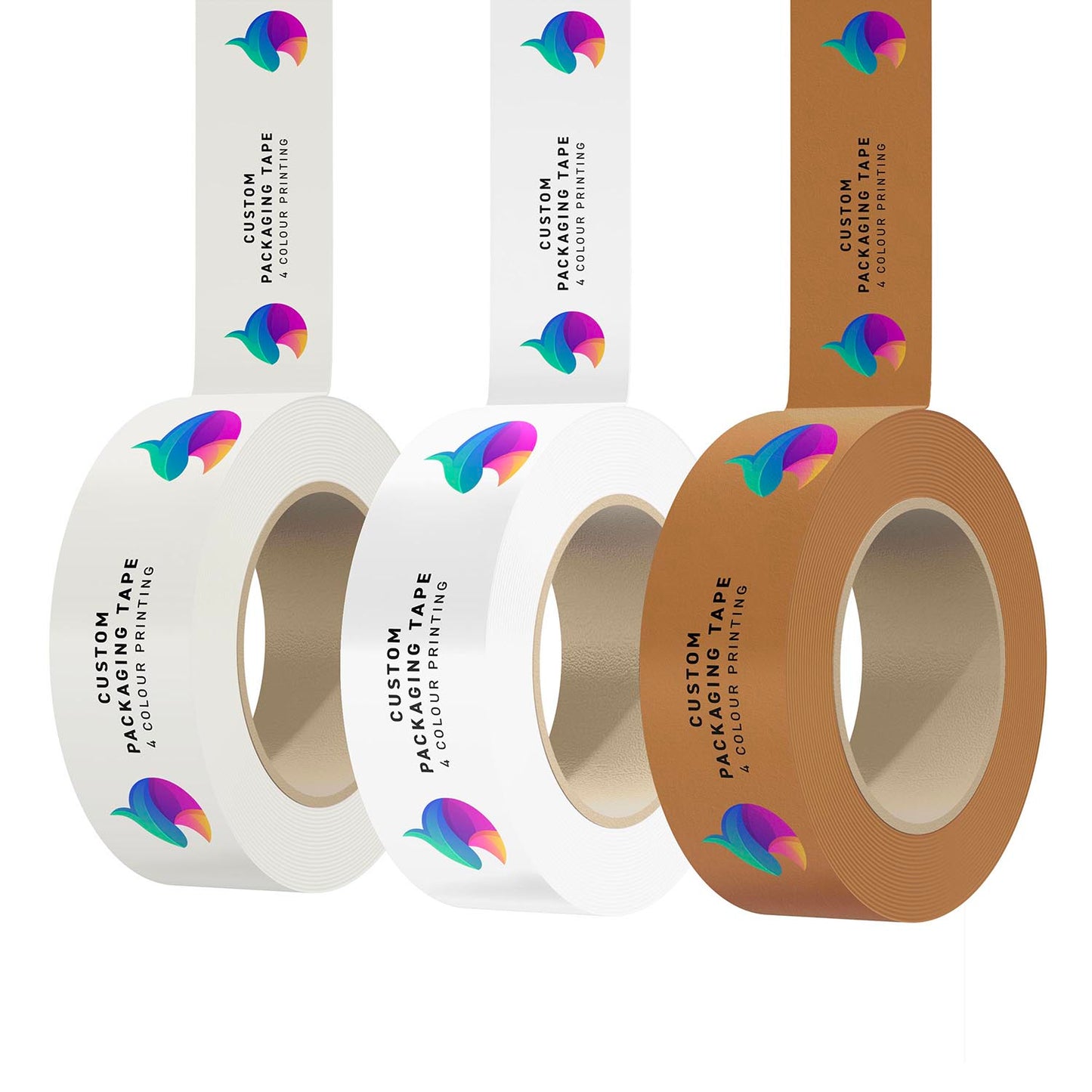 Custom packaging tape rolls 4 colour