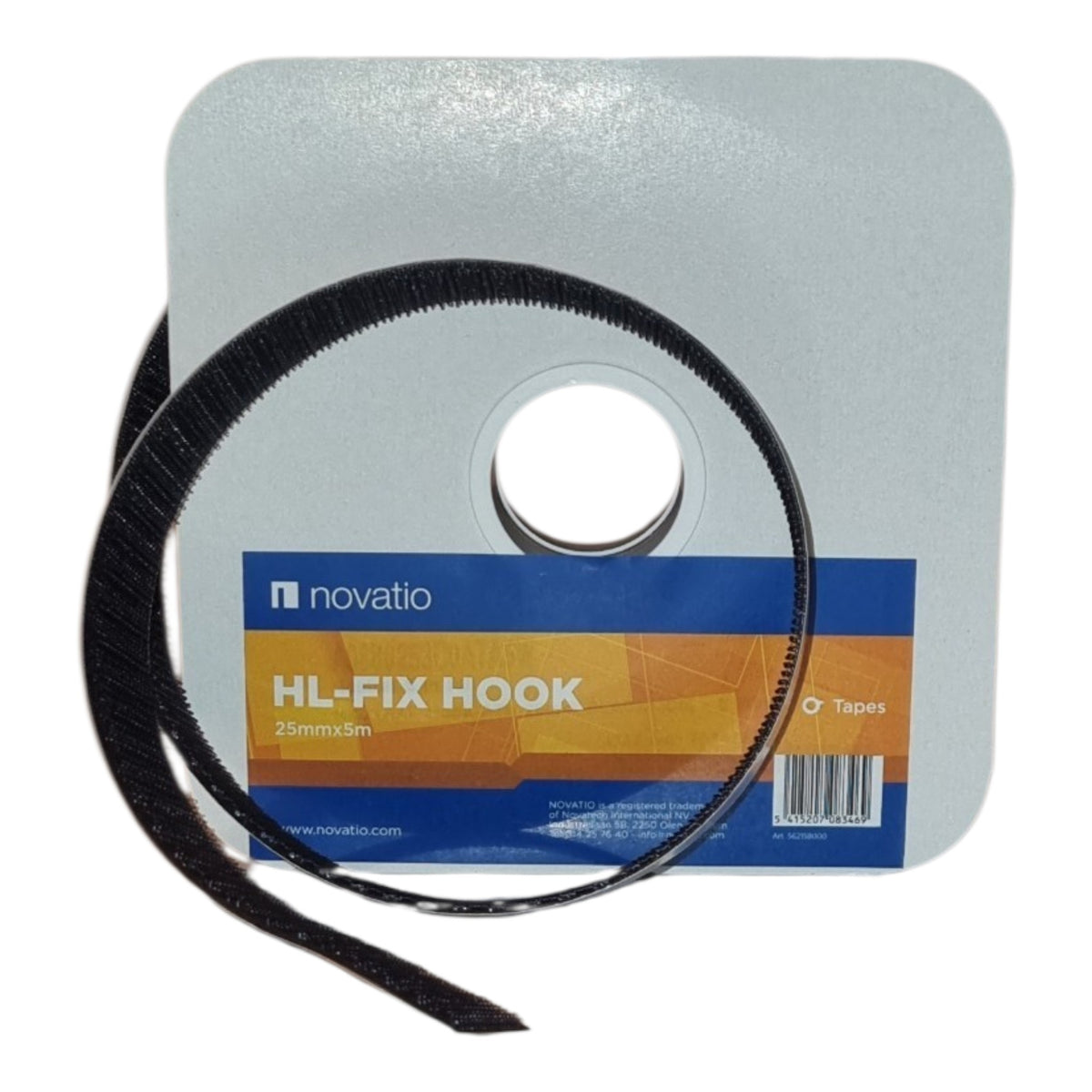 Hook & Loop Adhesive Backed - Black