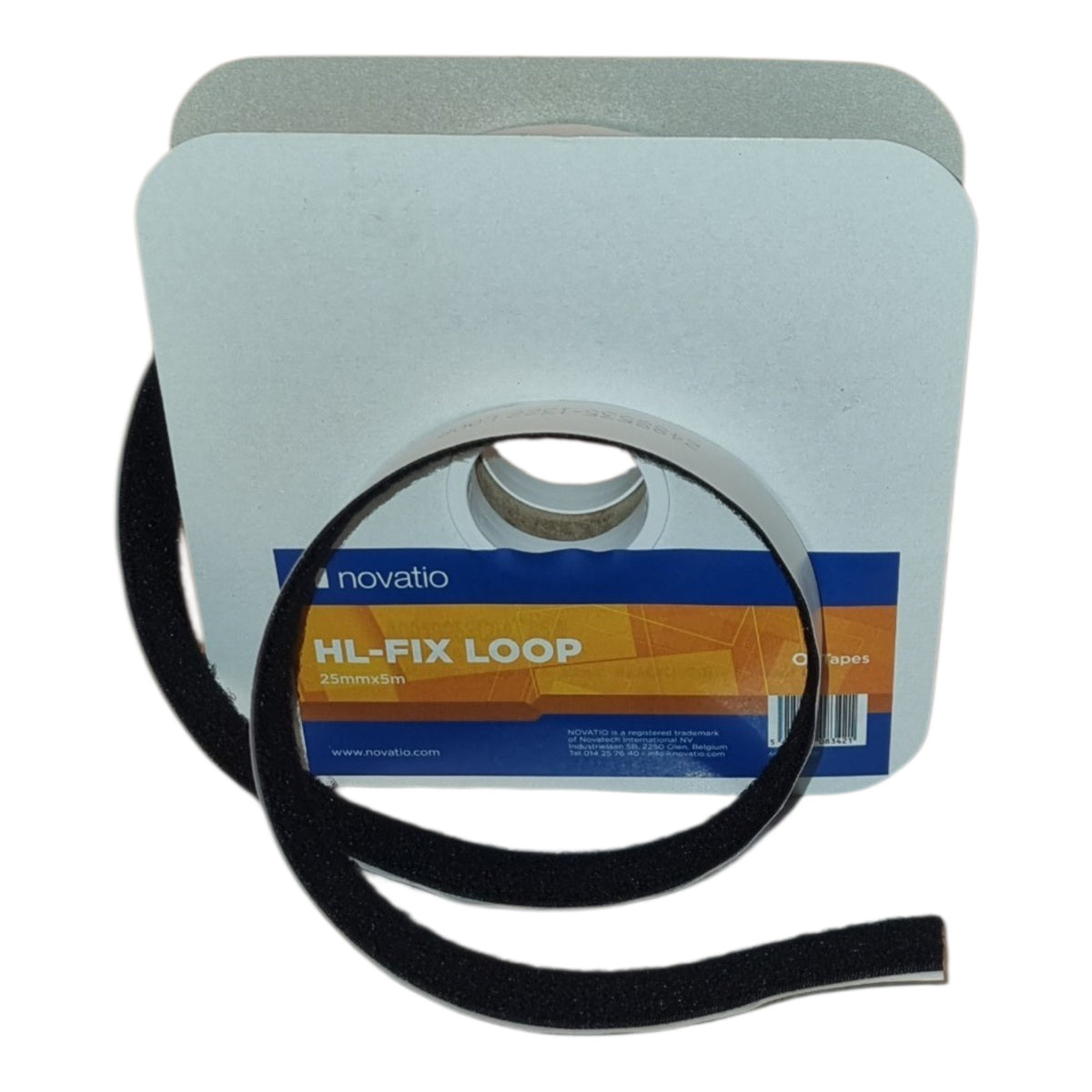 Hook & Loop Adhesive Backed - Black