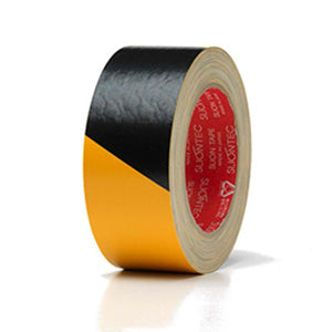 Hazard cloth tape yellow black